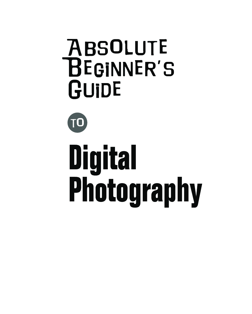 Absolute Beginner's Guide To Digital Photography - Page 2