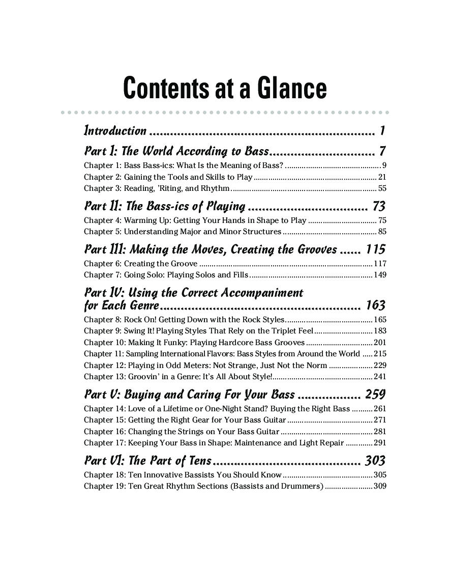 Bass Guitar For Dummies - Page 4