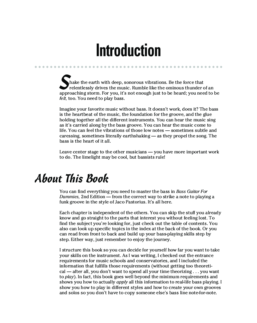 Bass Guitar For Dummies - Page 5