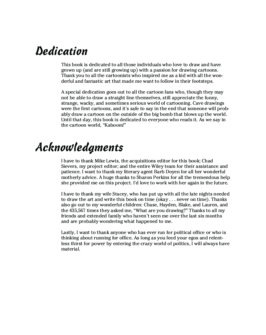 Drawing Cartoons & Comics For Dummies - Page 4