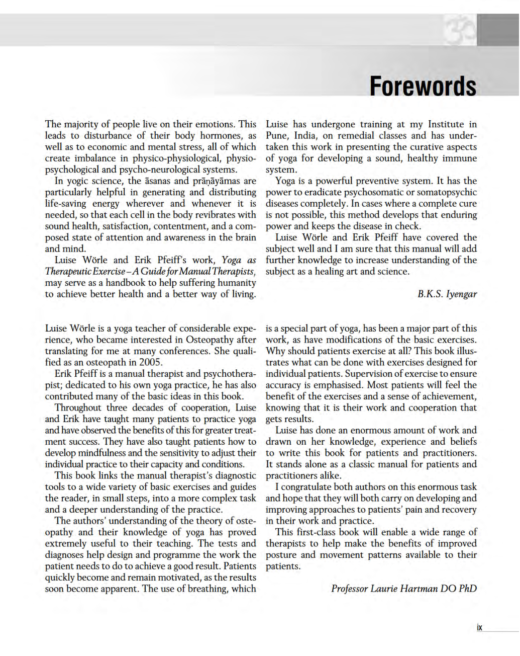 Yoga As Therapeutic Exercise - Page 3