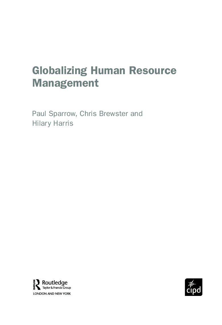 Globalizing Human Resource Management - Page 4
