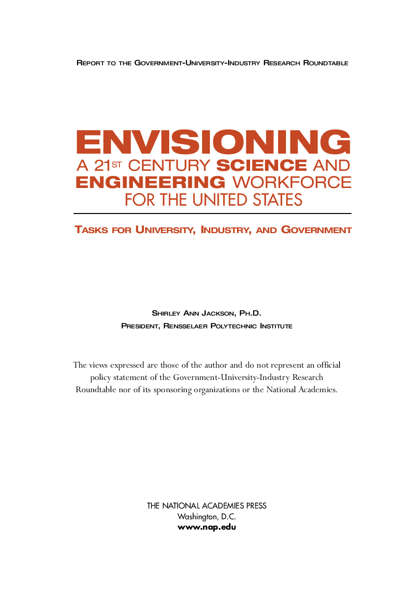 Envisioning A 21st Century Science And Engineering Workforce For The United States - Page 2