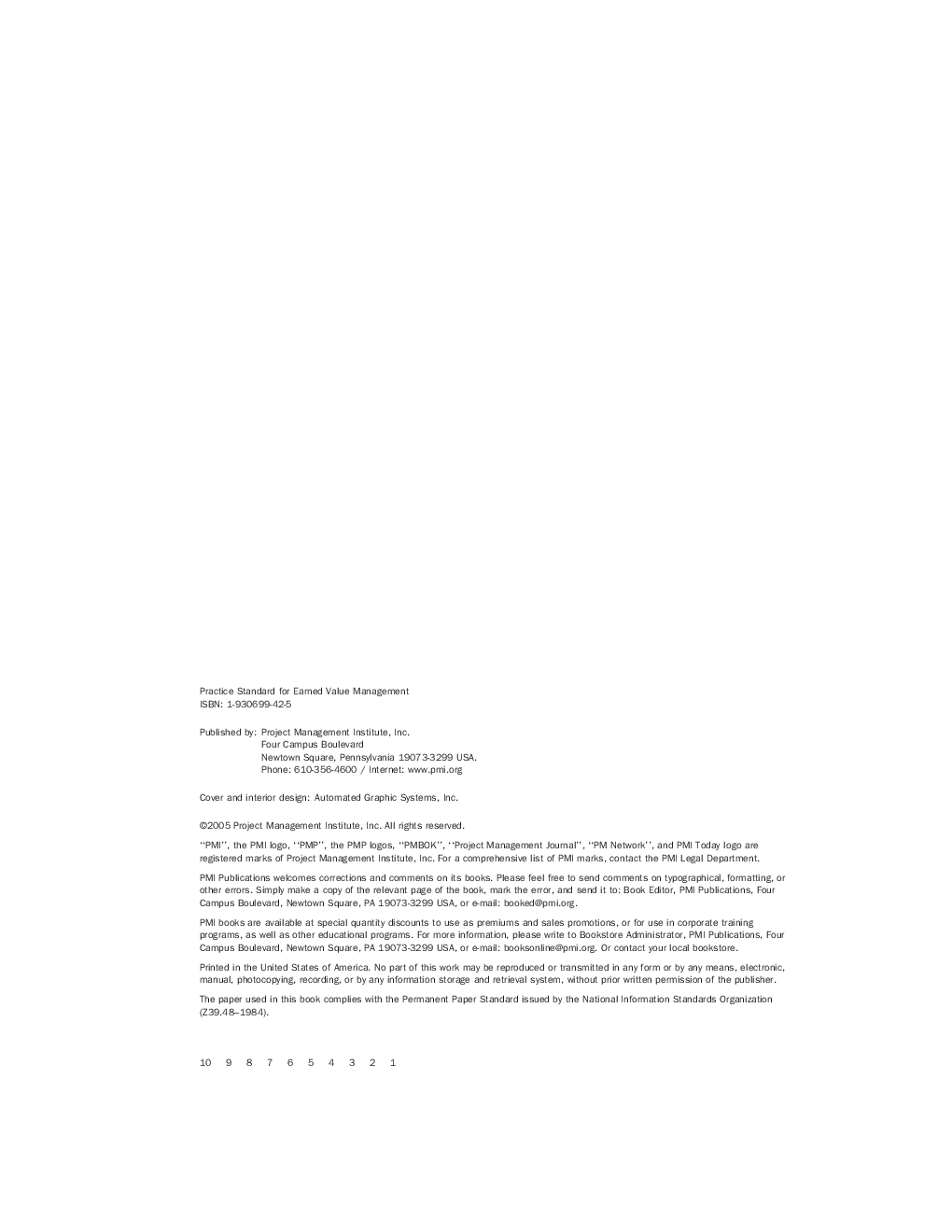 Practice Standard For Earned Value Management - Page 3