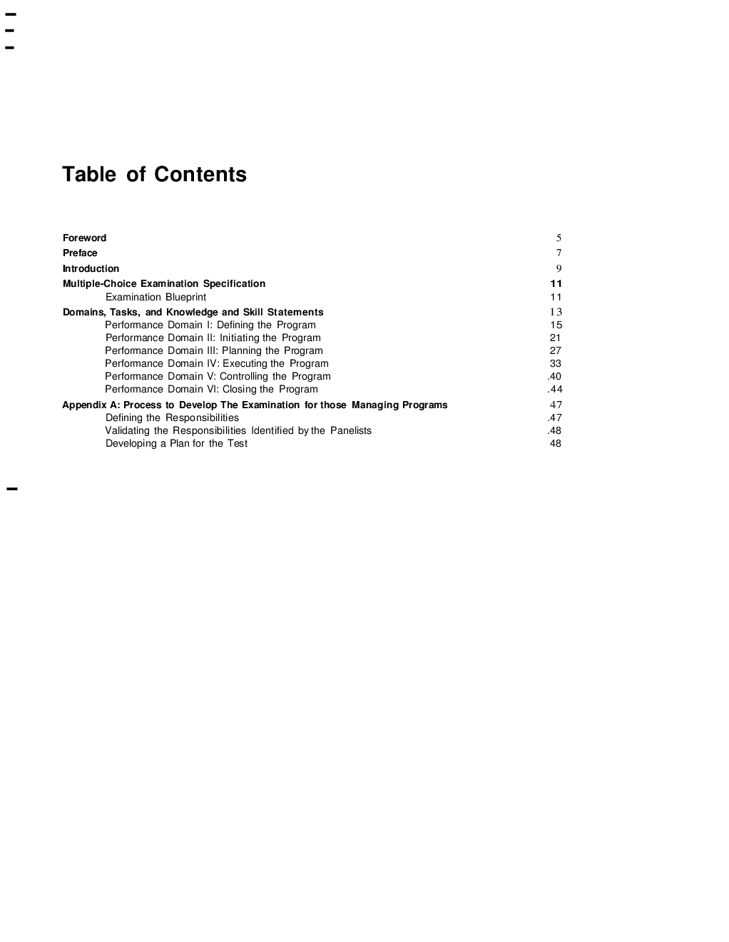 Program Management Professional (PgMpM) Examination Specification - Page 4