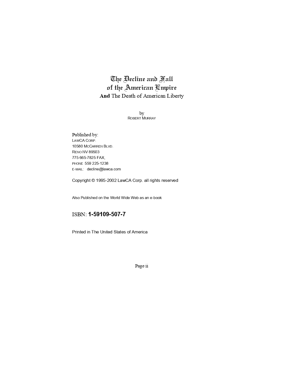 The Decline And Fall Of The American Empire - Page 2