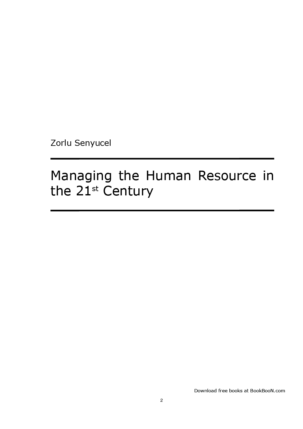 Managing The Human Resource In The 21st Century - Page 2