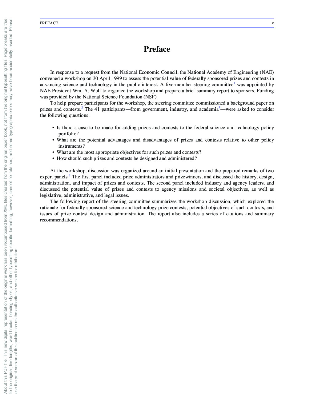 Concerning Federally Sponsored Inducement Prizes In Engineering And Science - Page 5