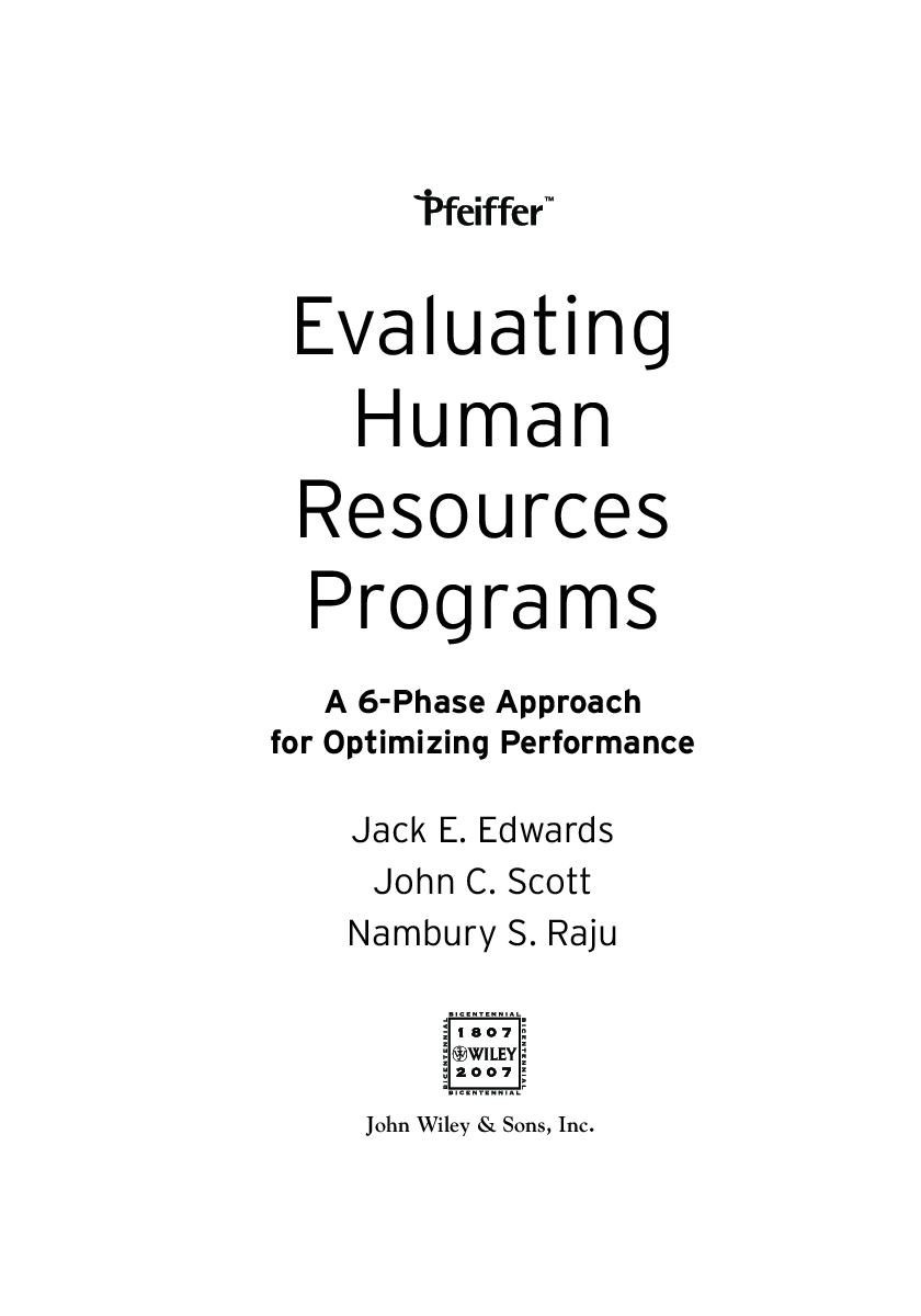 Download Free Evaluating Human Resources Programs PDF Online 2021