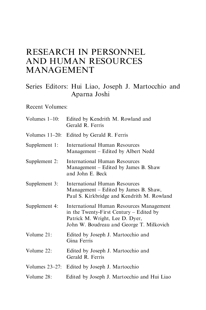 Research In Personnel And Human Resources Management - Page 3