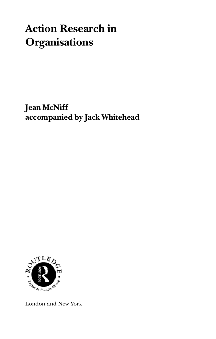 Action Research In Organisations - Page 4