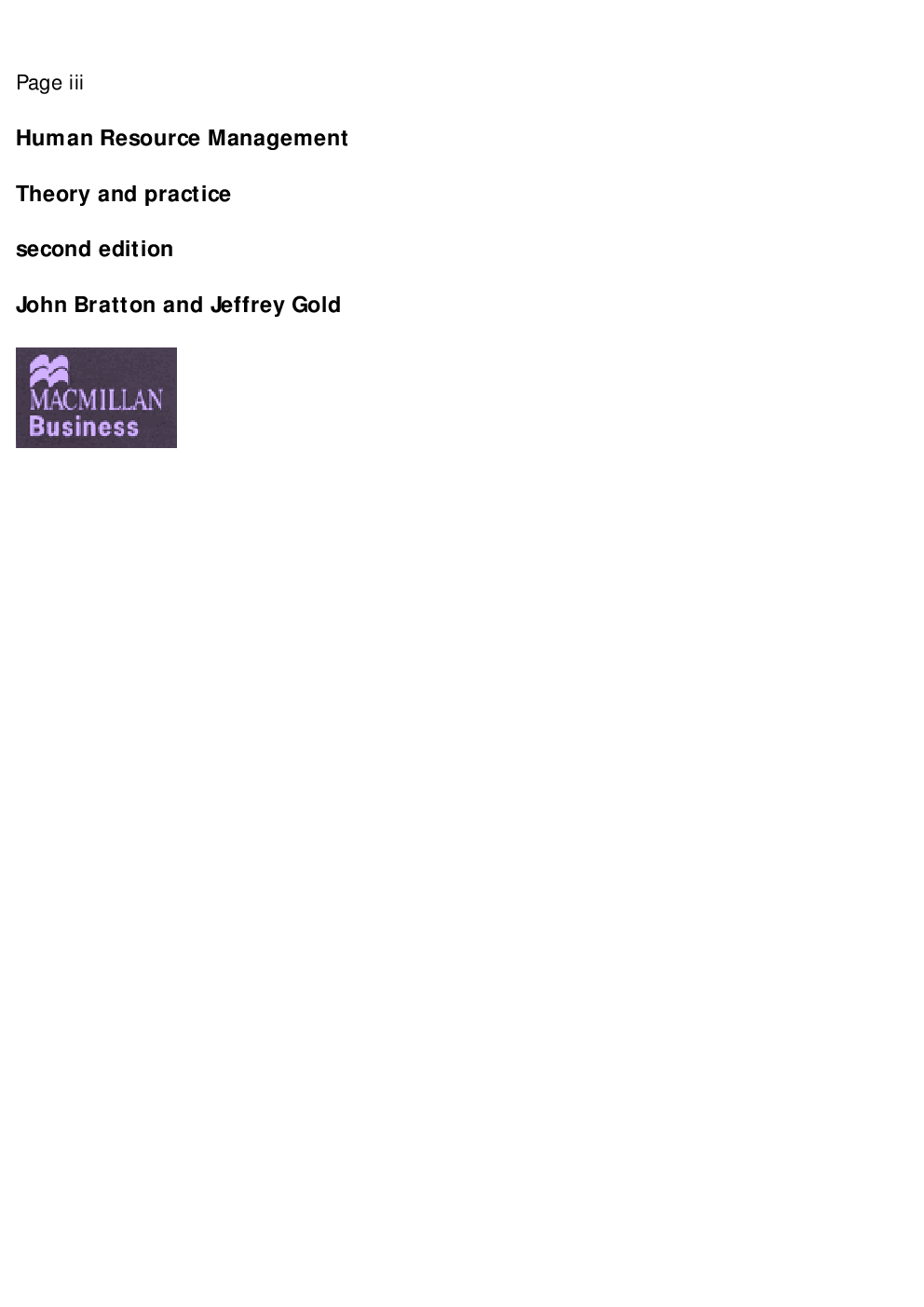 Human Resource Management Theory And Practice - Page 4