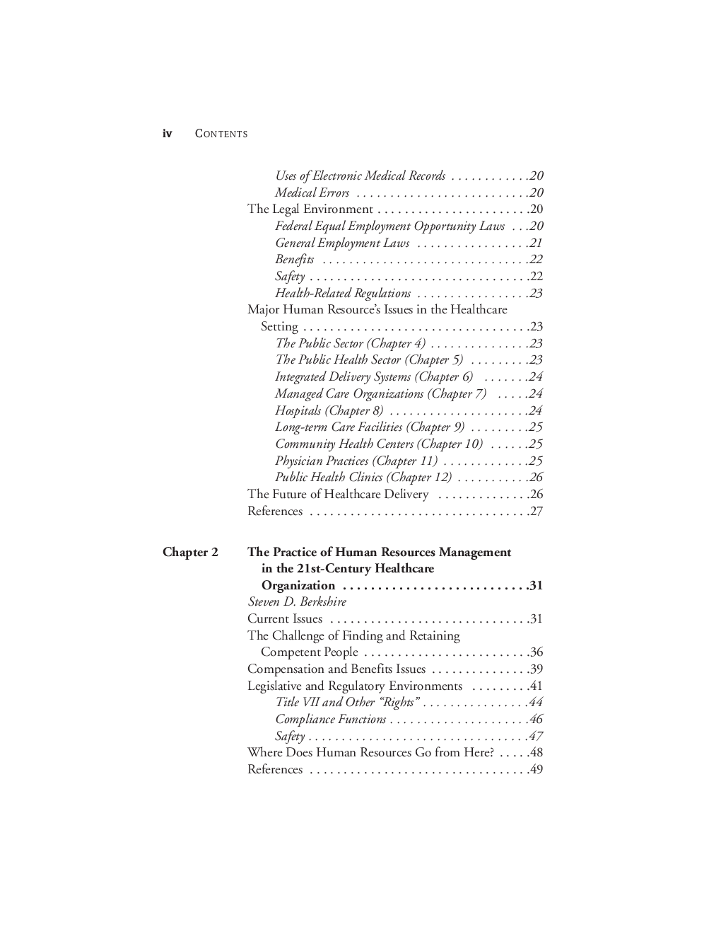 Managing Human Resources In Health Care Organizations - Page 5