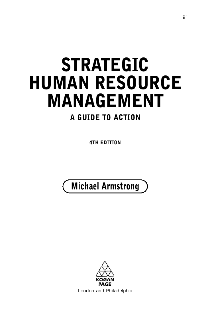 Strategic Human Resource Management 4th Edition - Page 4