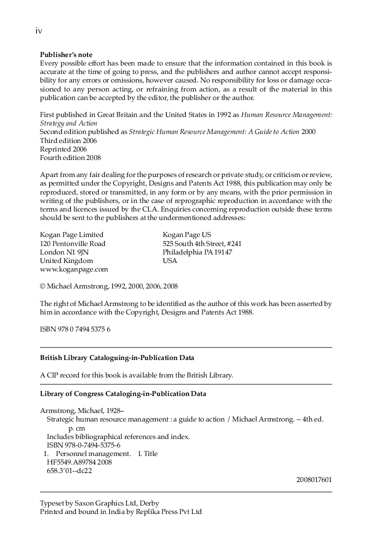 Strategic Human Resource Management 4th Edition - Page 5