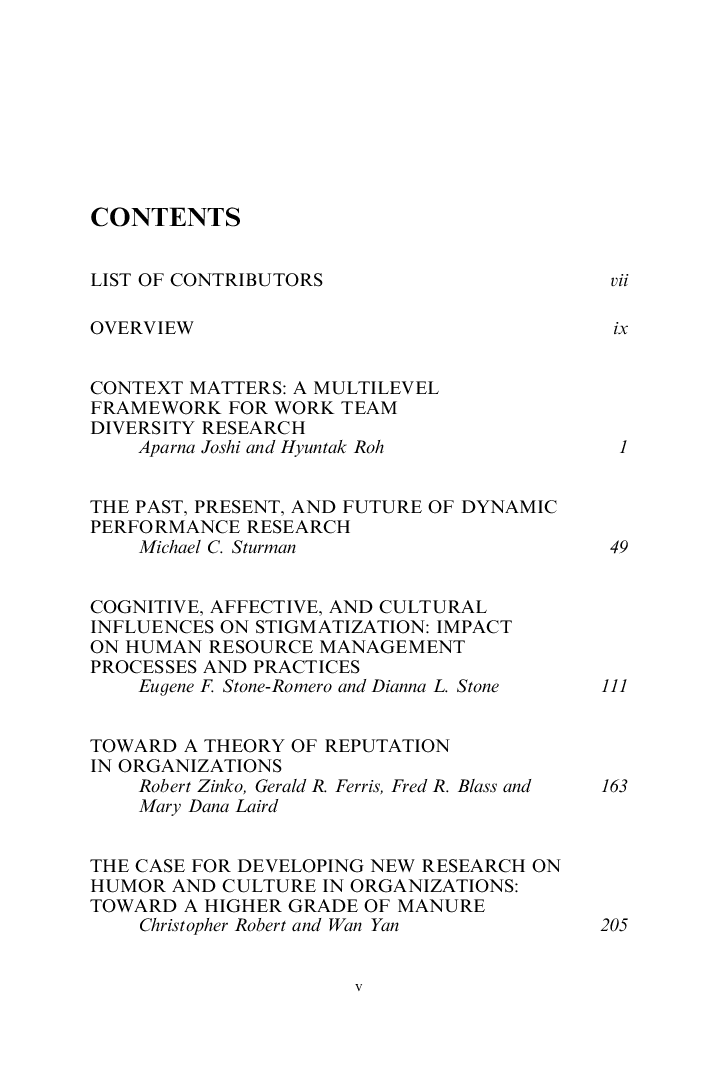 Research In Personnel And Human Resources Management Vol-26 - Page 3
