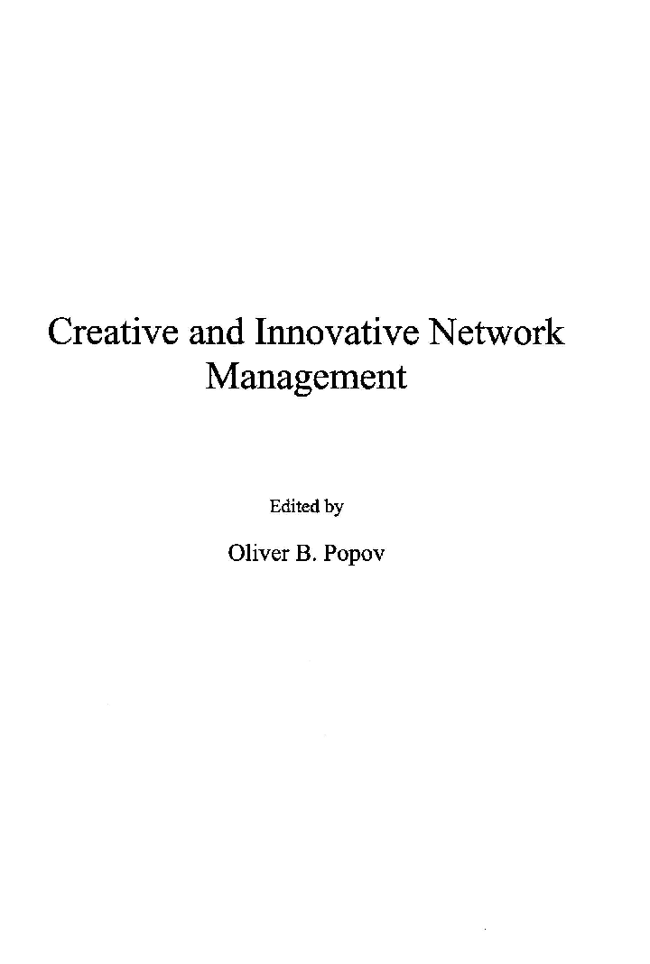 Creative And Innovative Network Management - Page 2