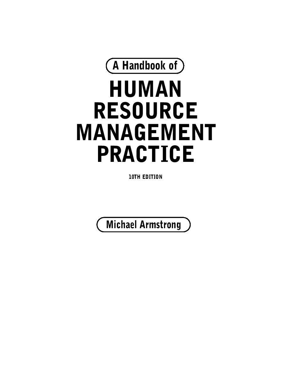 A Handbook Of Human Management Practice - Page 2