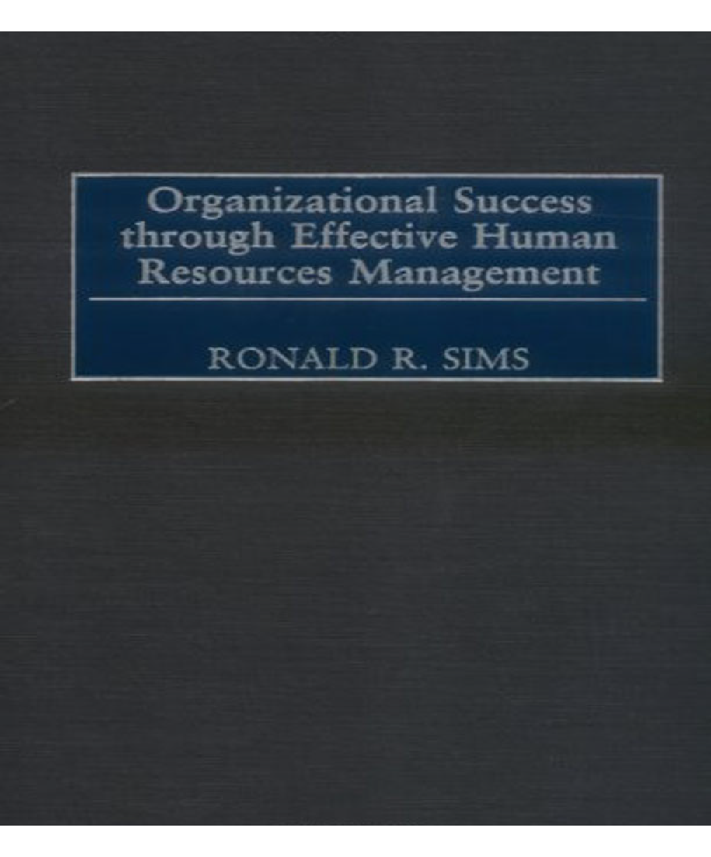 Organizational Success through Effective Human Resources Management - Page 1