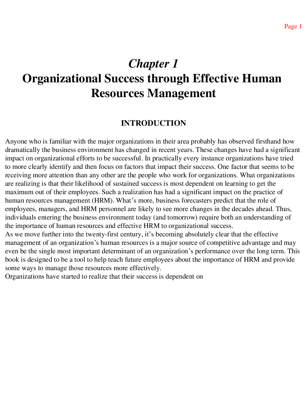 Organizational Success through Effective Human Resources Management - Page 4