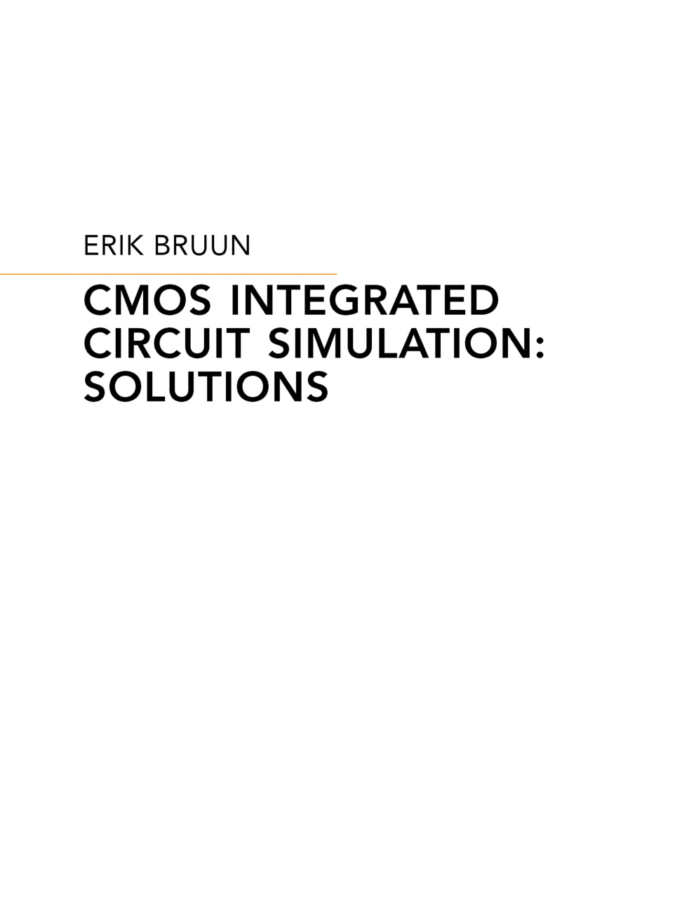 CMOS Integrated Circuit Simulation Solutions - Page 2