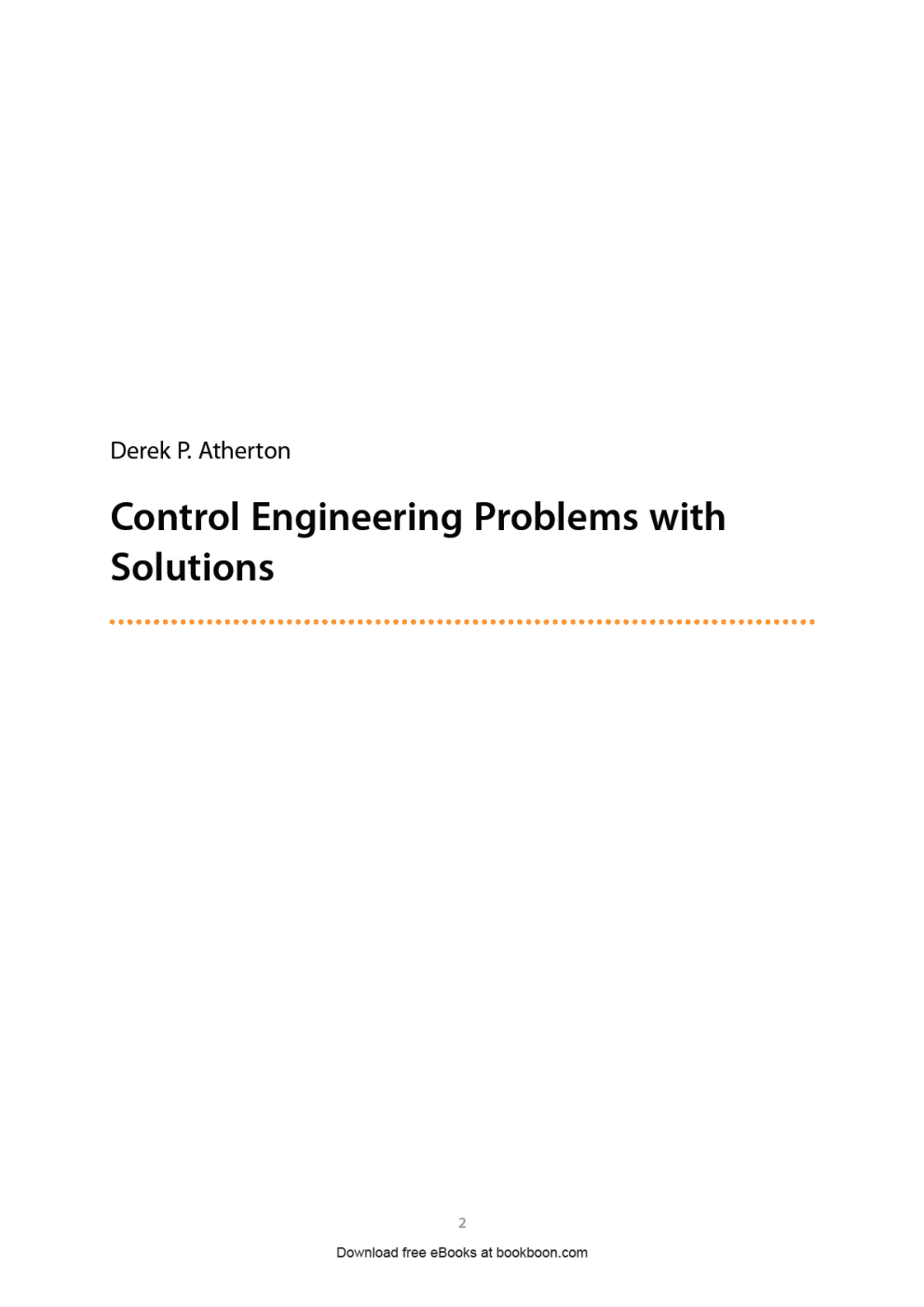 Control Engineering Problems With Solutions - Page 2