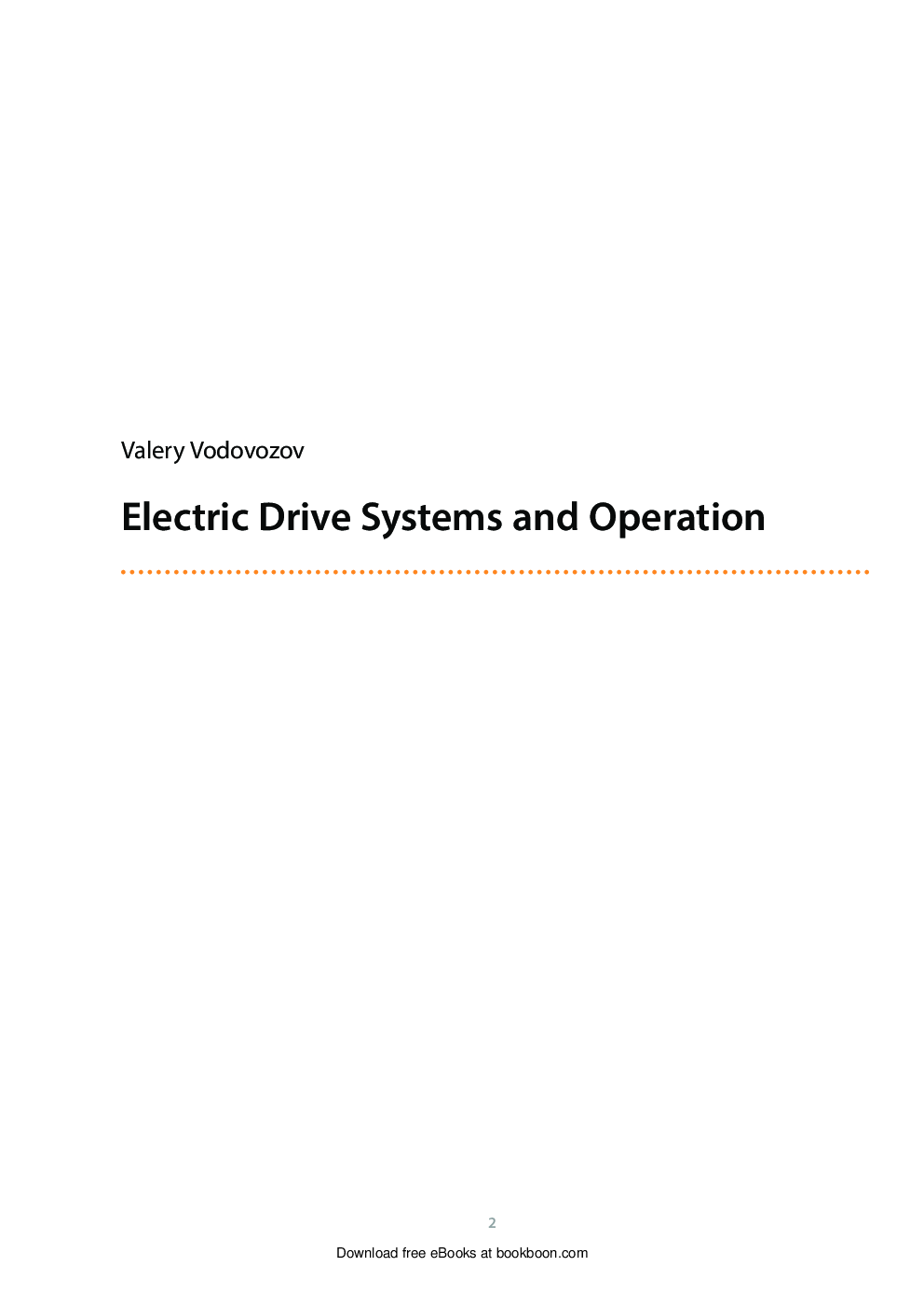 Electric Derive Systems and Operation - Page 2