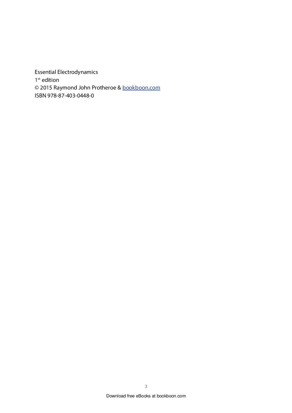 Essential Electrodynamics - Page 3