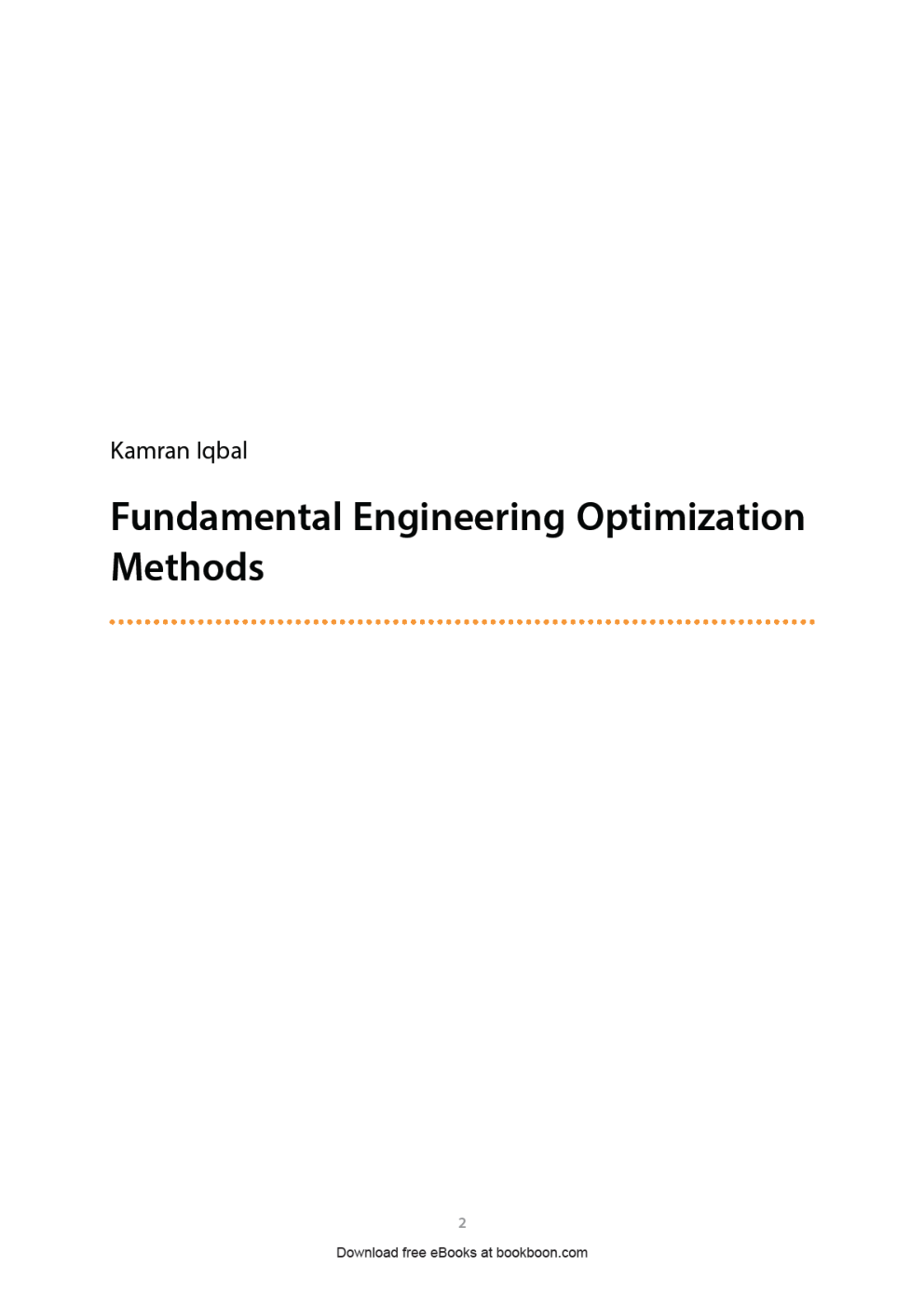 Fundamental Engineering Optimization Methods - Page 2