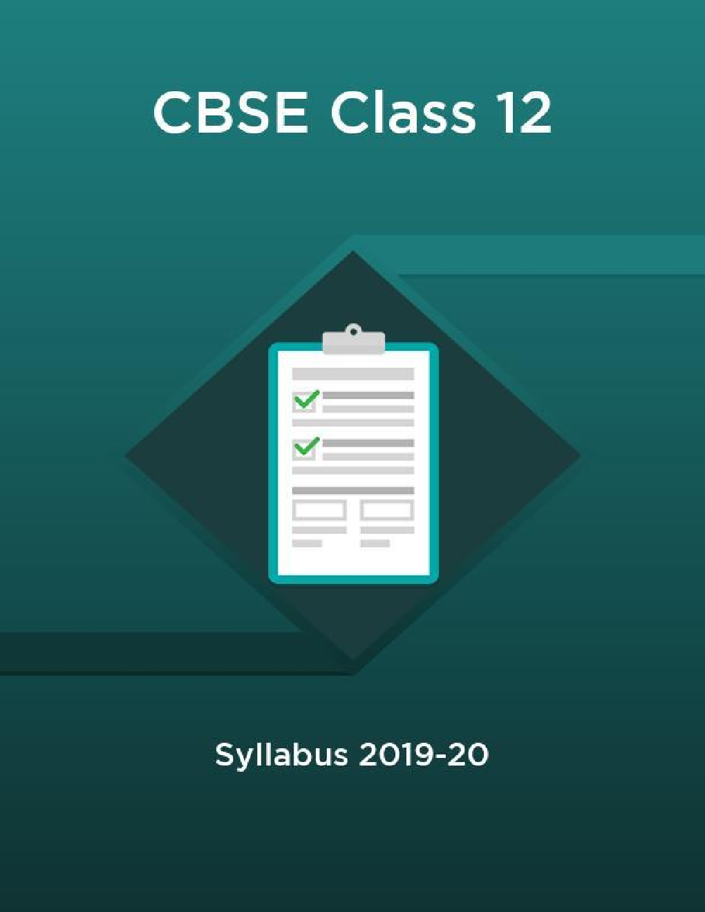 CBSE Class 12 Syllabus 2019-20 - Page 1