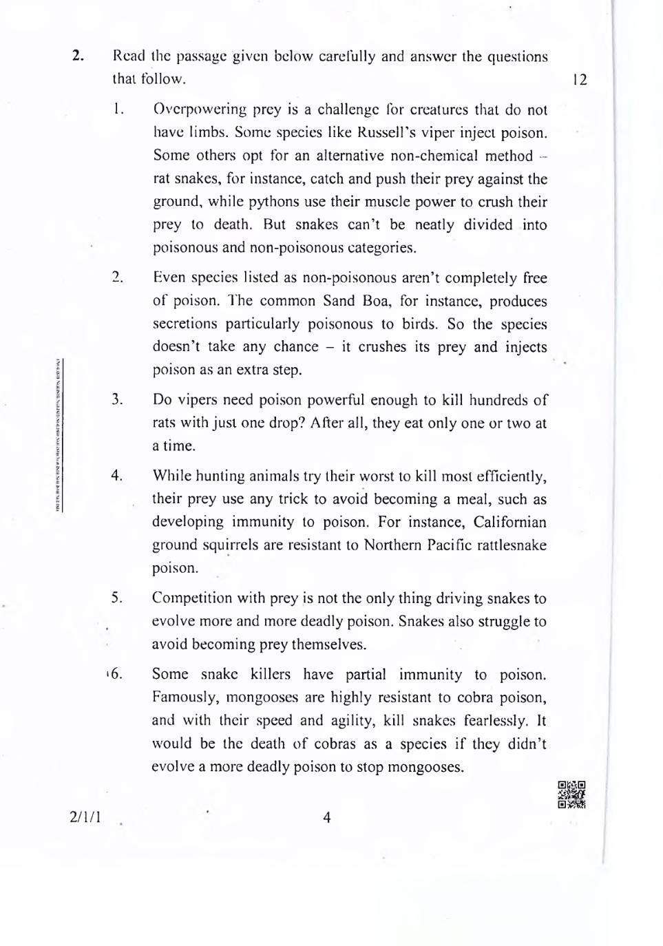 CBSE English (Language & Literature) Question Papers With Solution For Class X 2019 - Page 5