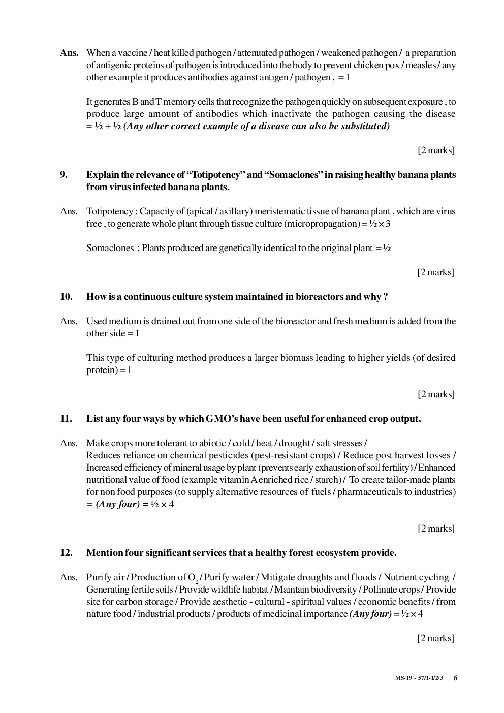 CBSE Biology Question Paper With Solution For Class-XII 2019 - Page 4