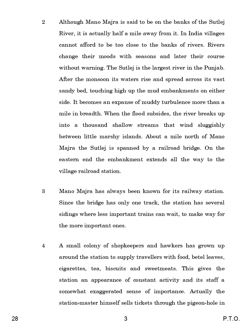 CBSE English (Elective) Question Papers With Solution For Class XII 2019 - Page 4