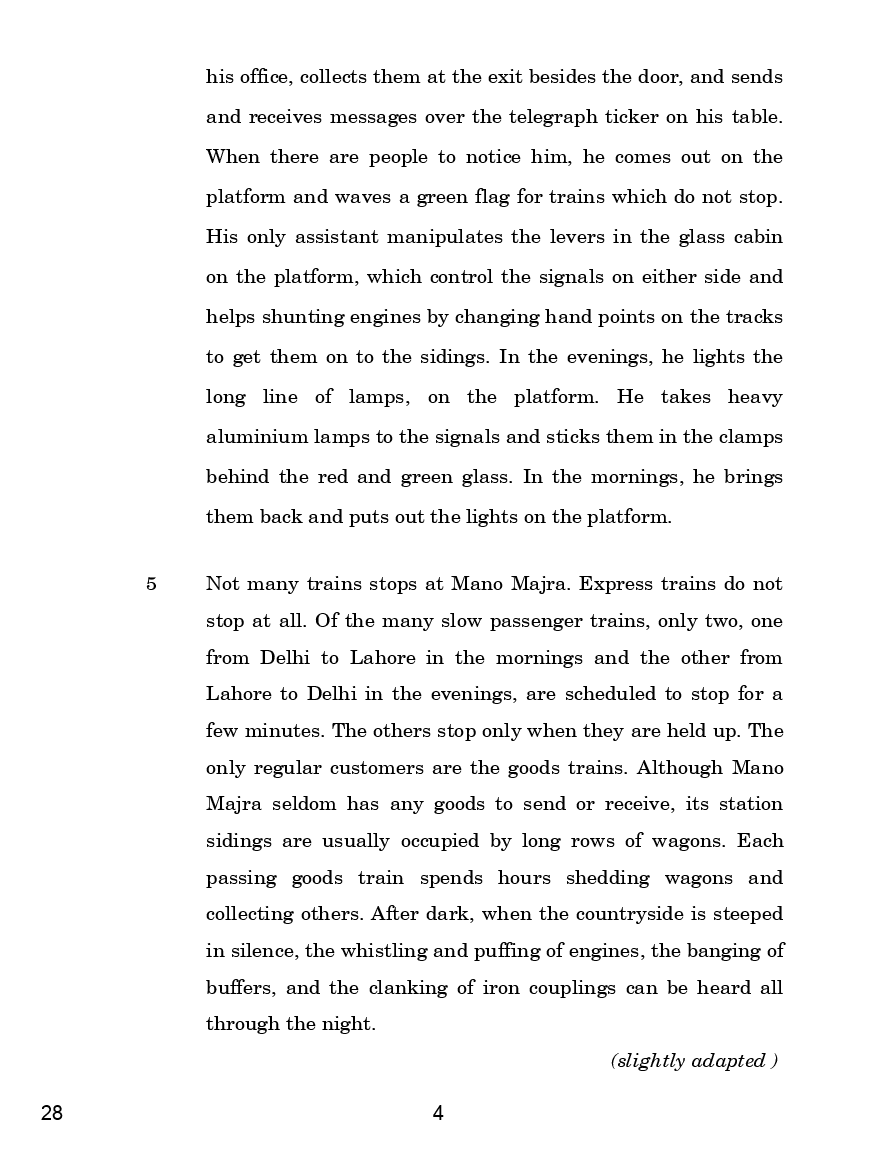 CBSE English (Elective) Question Papers With Solution For Class XII 2019 - Page 5