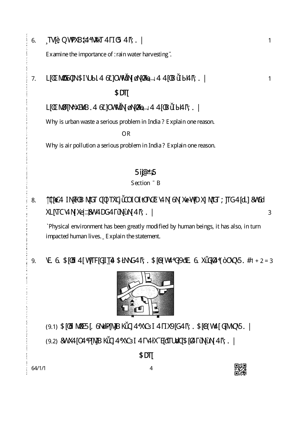 CBSE Geography Question Papers With Solution For Class XII 2019 - Page 5