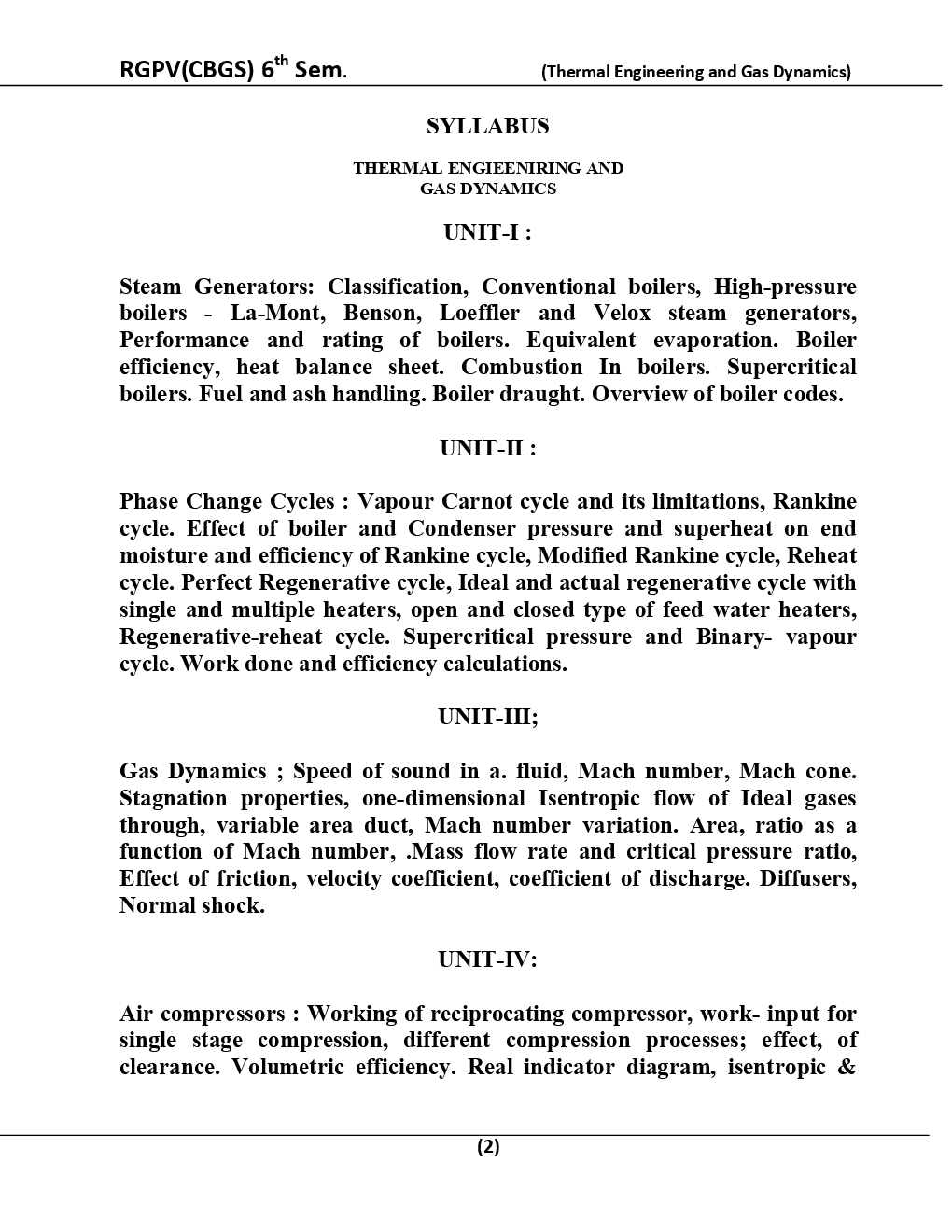 Thermal Engineering And Gas Dynamics For RGPV BE 6th Sem Mechanical Engineering - Page 3