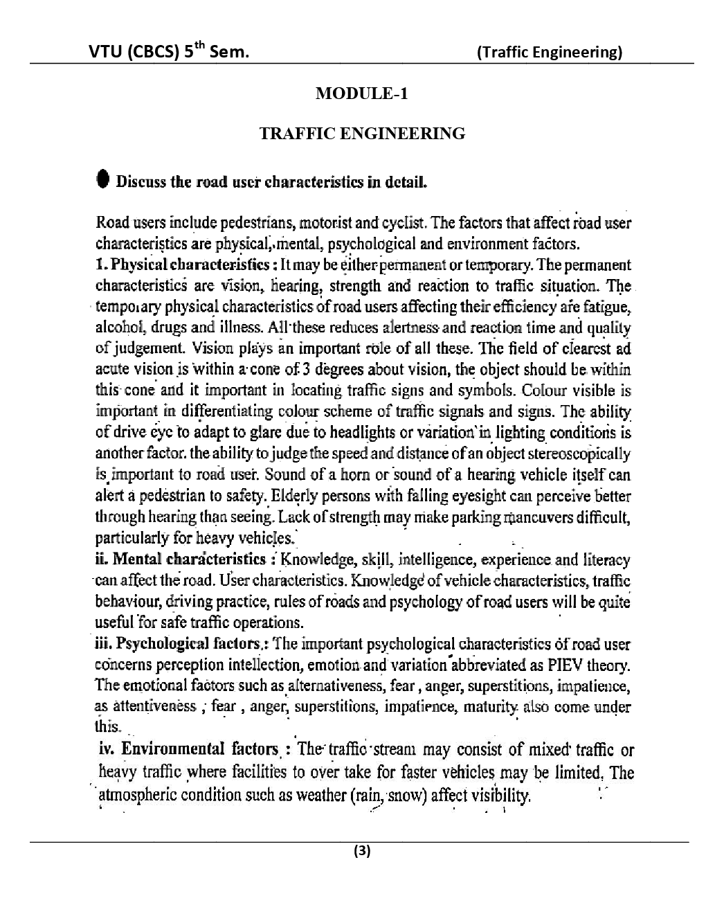 Traffic Engineering For VTU BE 5th Sem Civil Engineering - Page 4