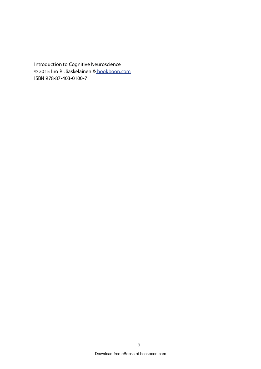 Introduction To Cognitive Neuroscience - Page 3