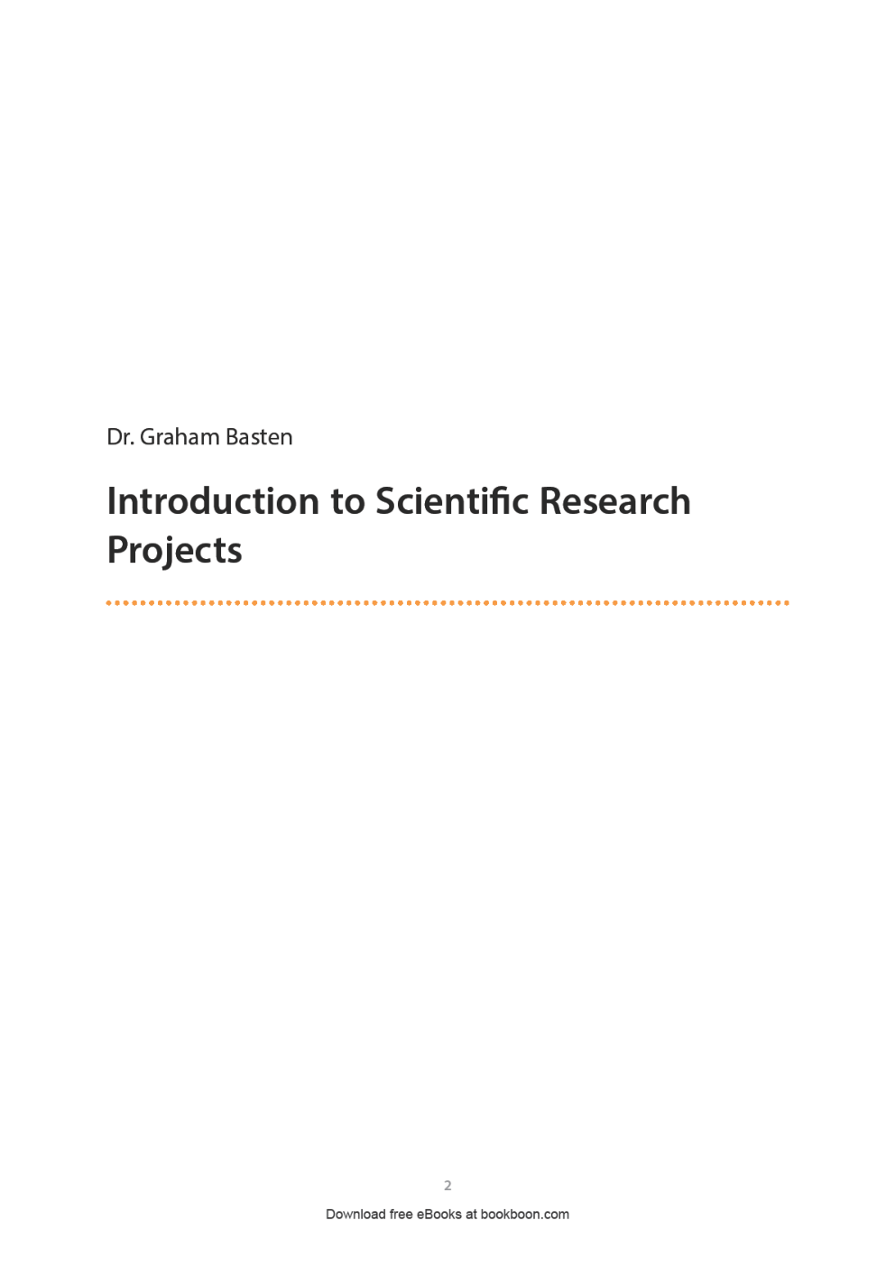 Introduction To Scientific Research Projects - Page 2