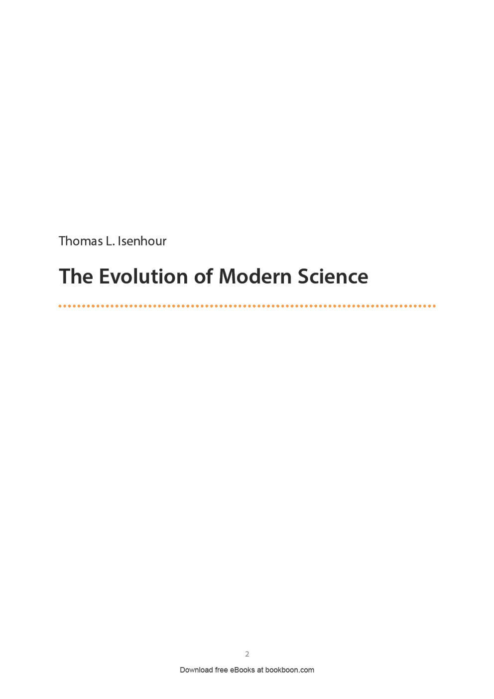 The Evolution Of Modern Science - Page 2