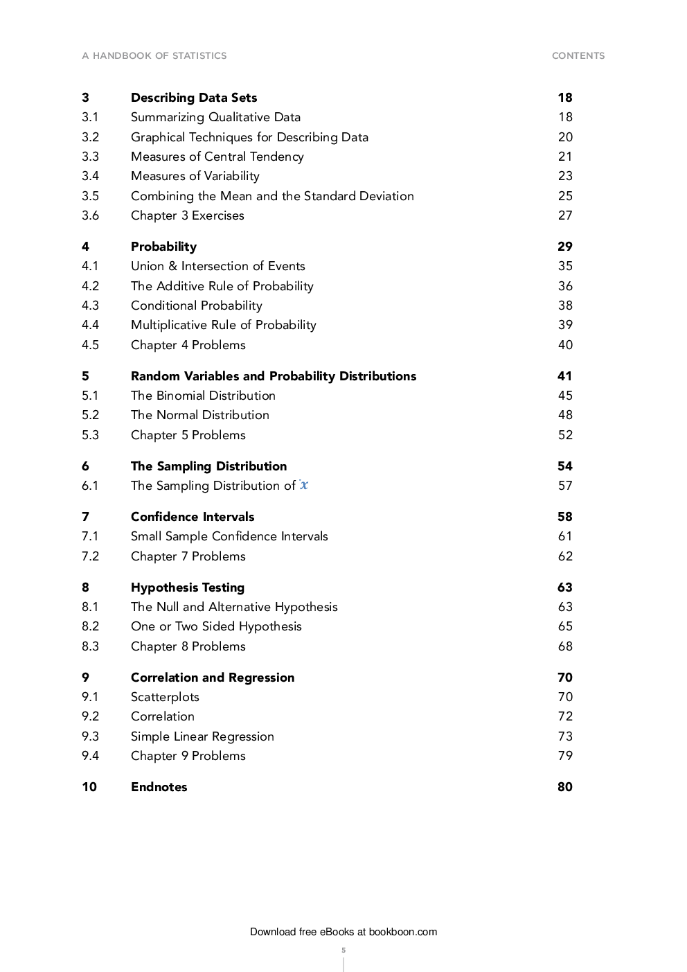 A Handbook Of Statistics An Overview Of Statistical Methods - Page 5