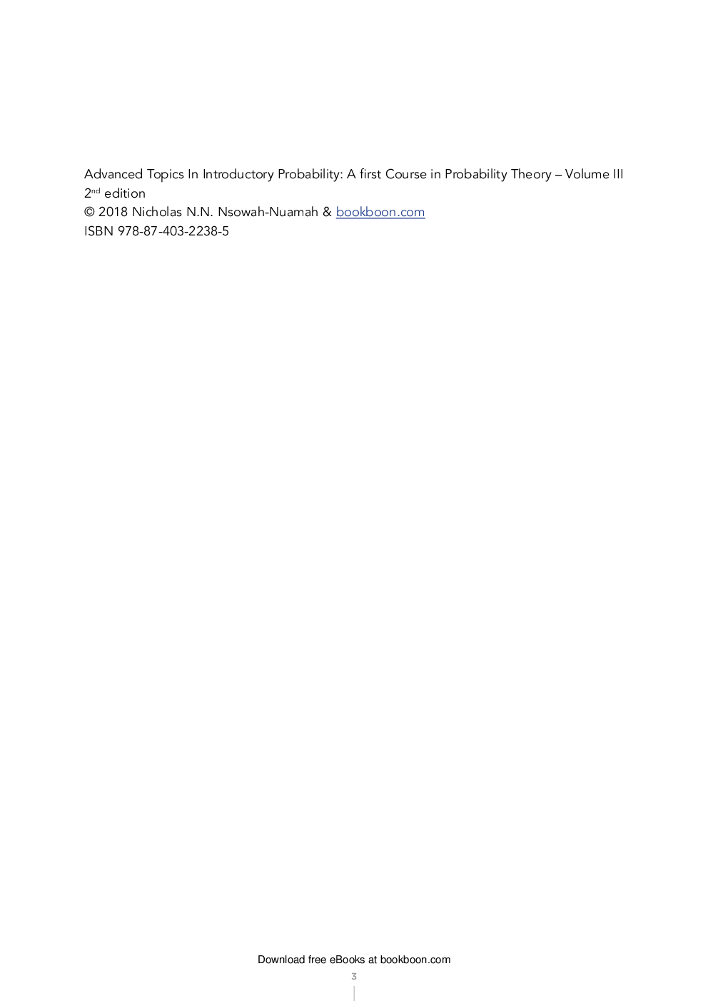 Advanced Topics In Introductory Probability - Page 3