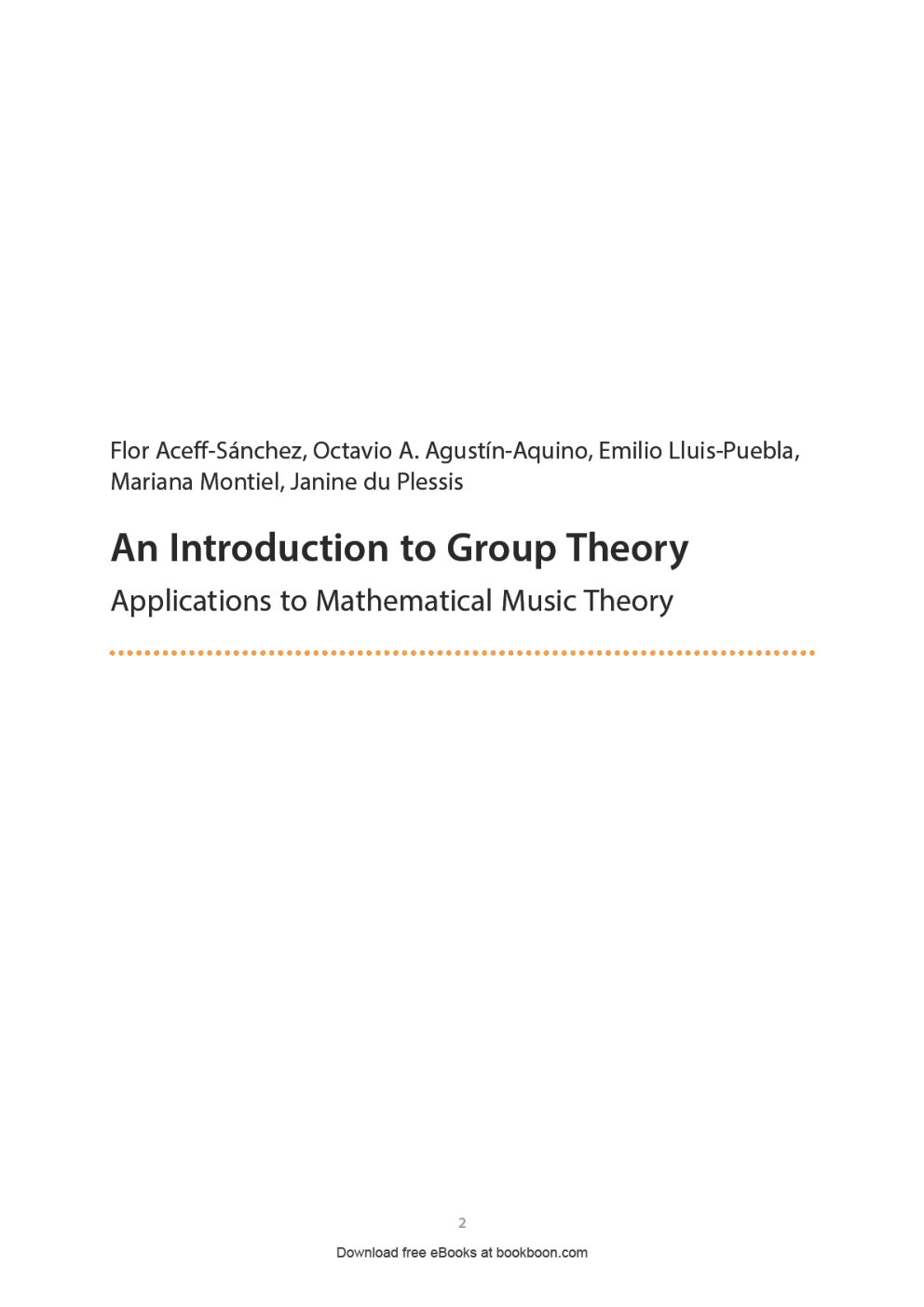 An Introduction To Group Theory - Page 2