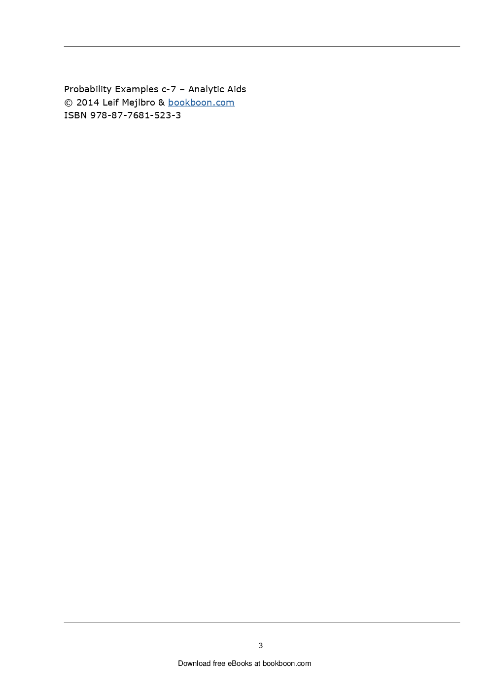 Analytic Aids Probability Examples C-7 - Page 3