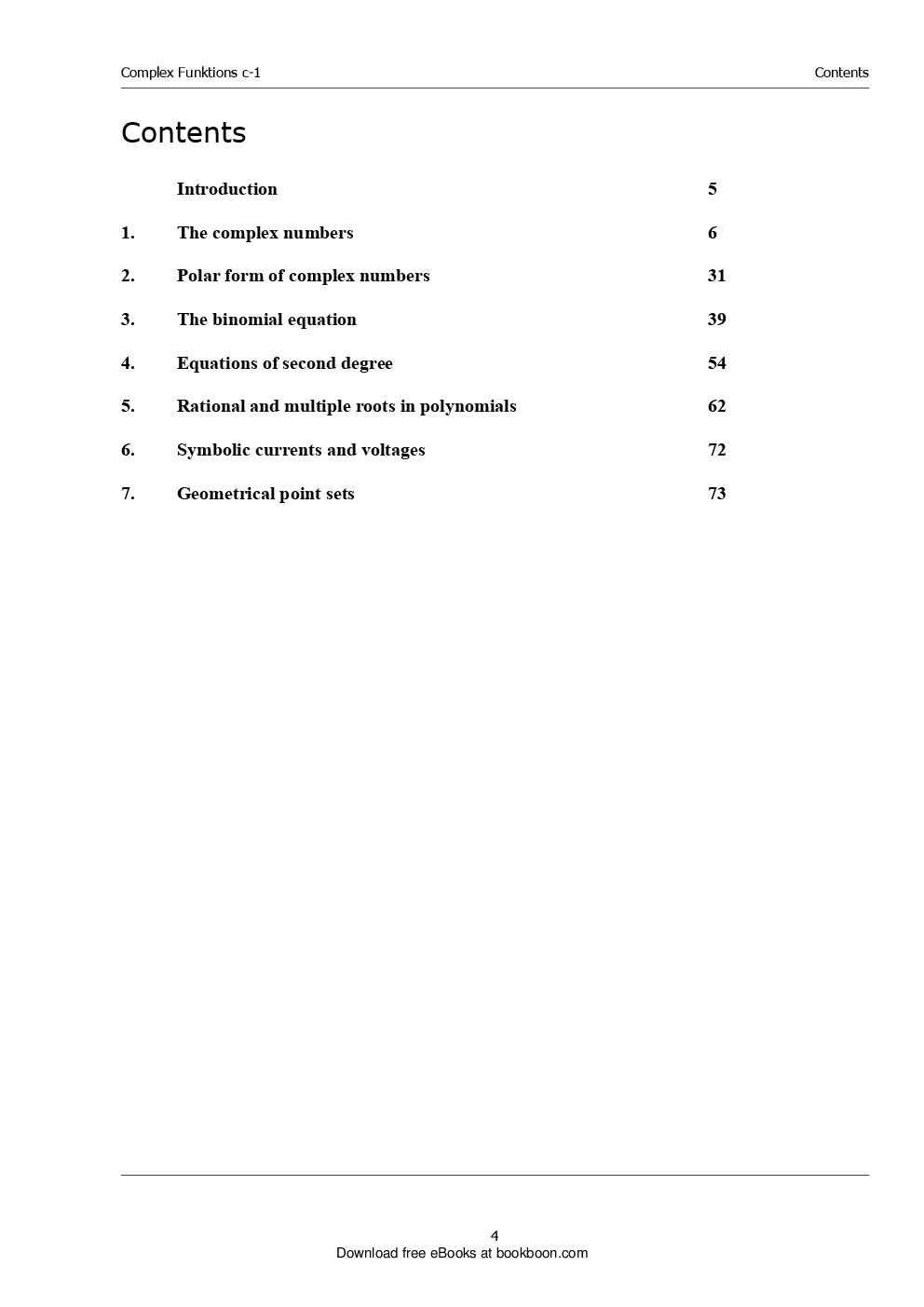 Complex Functions C-I Examples Concerning Complex Numbers - Page 4