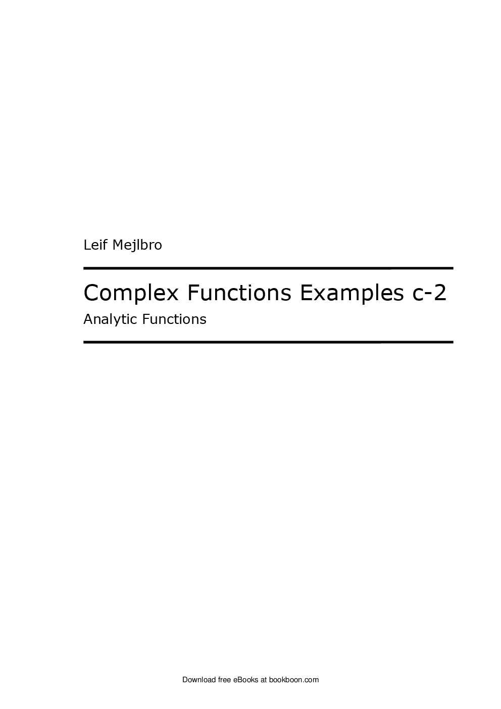 Complex Functions Examples C-2 - Page 2