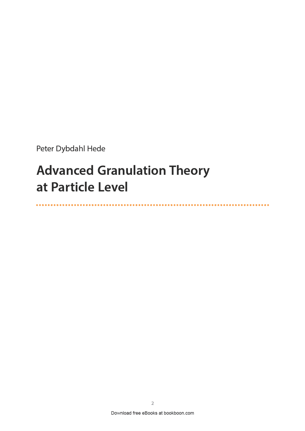 Advanced Granulation Theory At Particle Level - Page 2