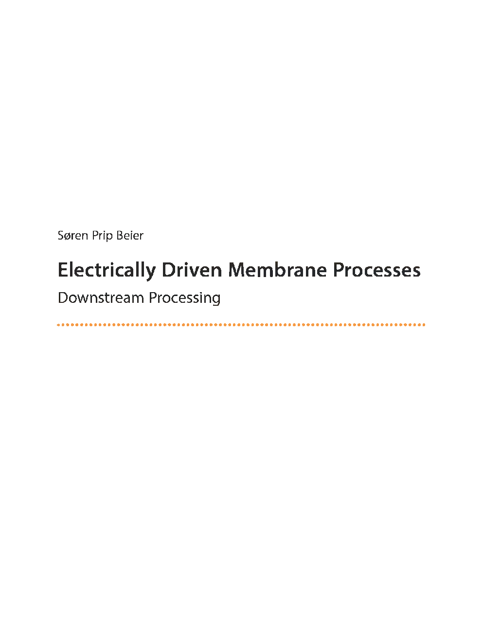 Electrically Driven Membrane Processes - Page 2