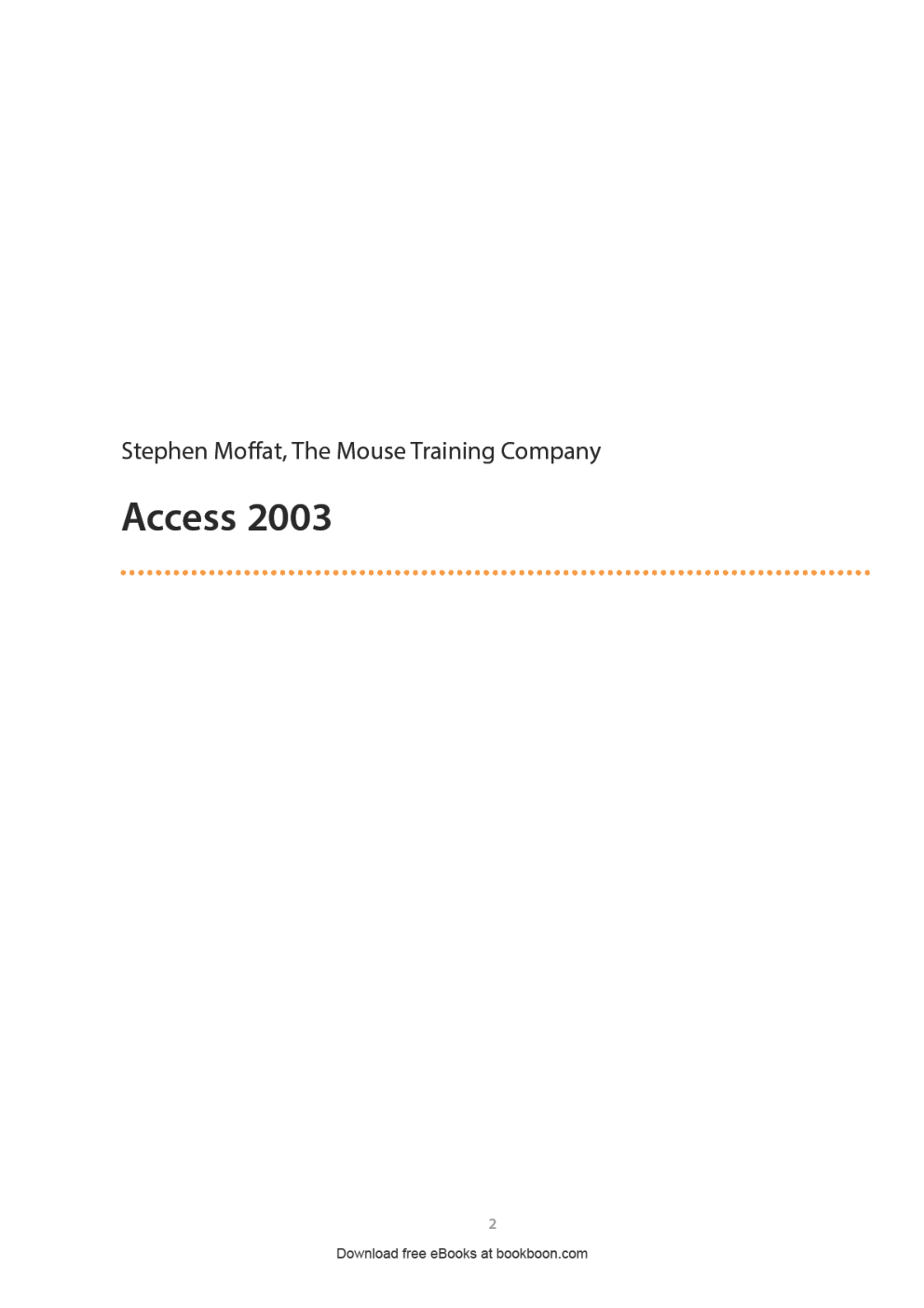 Access 2003 - Page 2