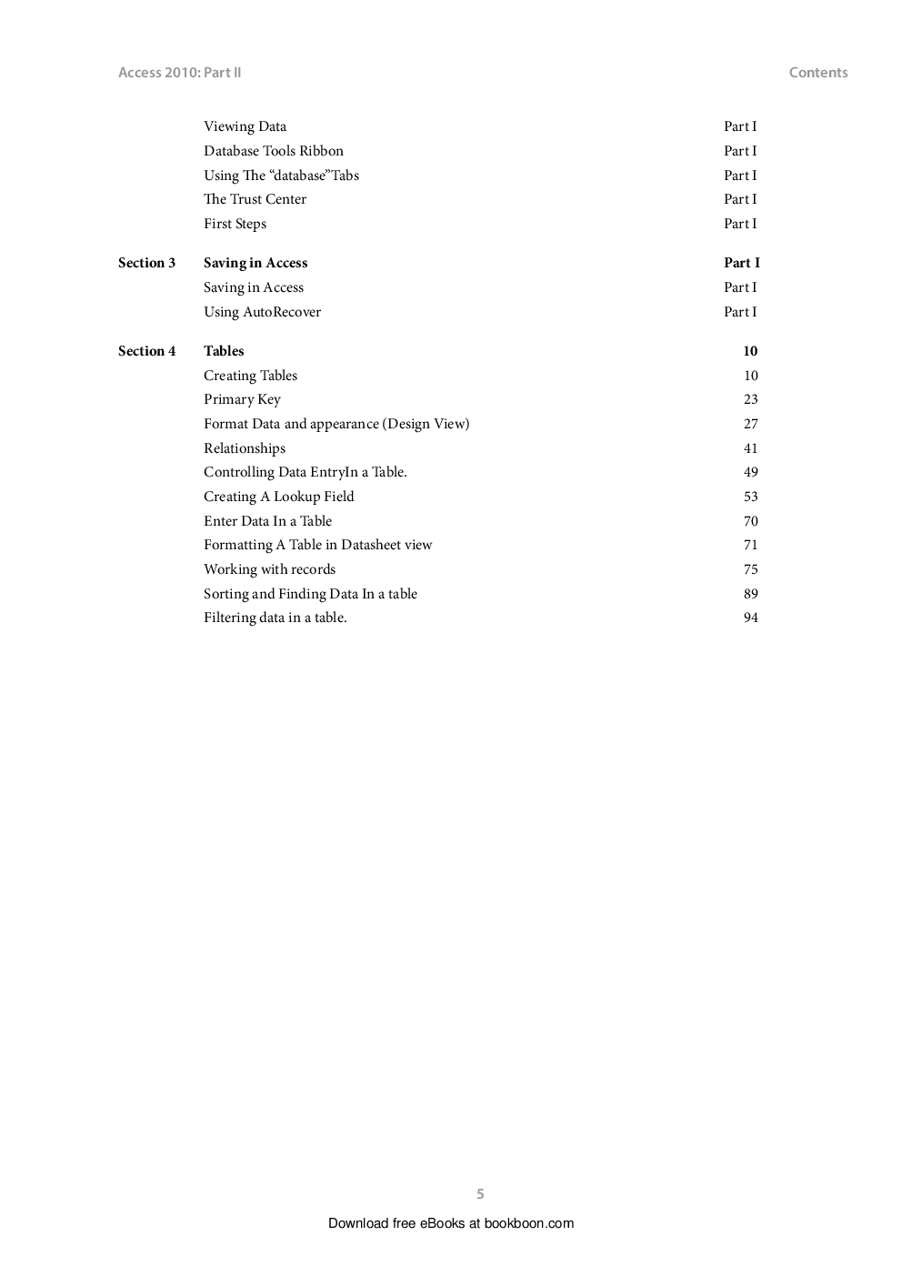 Access 2010 Part-II - Page 5